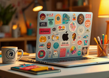 Наклейки на ноутбуке: фото из свободных источников