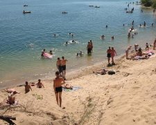 Неожиданный гость распугал отдыхающих на пляже