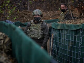 Володимир Зеленський на Донбасі, фото: ОПУ