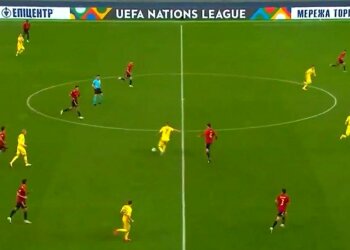 Украина - Испания, скриншот с видео