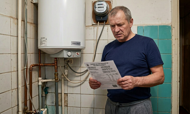 Бойлер, рахунки за світло. Фото: згенероване ШІ