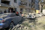Последствия обстрела Соломенского района Киева