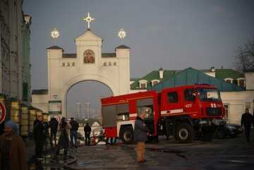 пожар в Лавре