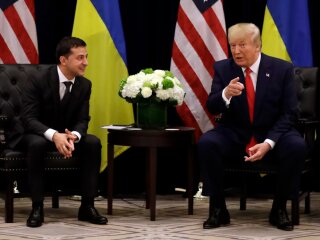 Зустріч Трампа Зеленським під час Генеральної Асамблеї ООН, фото: Evan Vucci/Associated Press