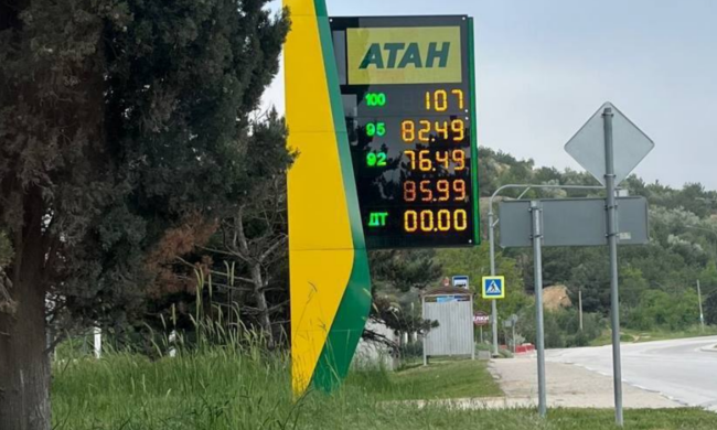 Цены в АЗС в оккупированном Крыму