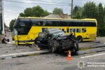 Место ДТП в Борисполе на улице Киевский Шлях