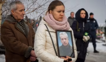 Українці попрощалися з полеглим під Авдіївкою героєм