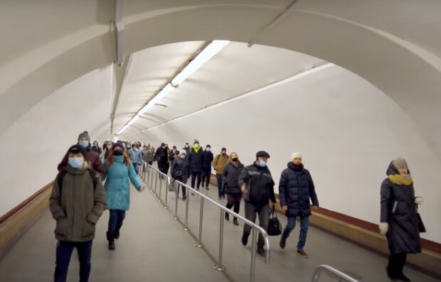 Киевское метро, кадр из видео