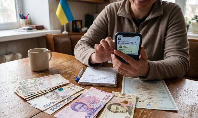 соціальні виплати гривні смартфон Дія