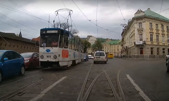 Вулиці Львова, скріншот із відео