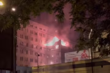 Наслідки атаки по Одесі, кадр з відео