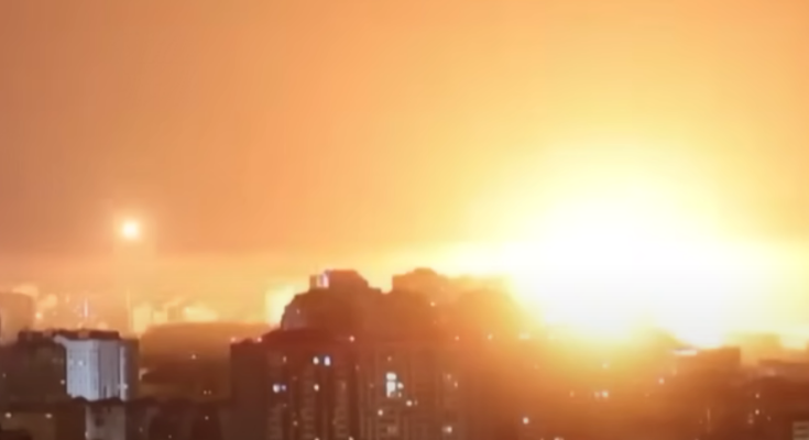 Массированные удары рф по Украине. Фото: скрин видео