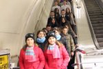 «Люди-зеркала» проехались в столичной подземке (видео)