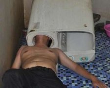 Китайца вырезали из стиральной машины