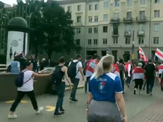 протести в Білорусі / скріншот з відео