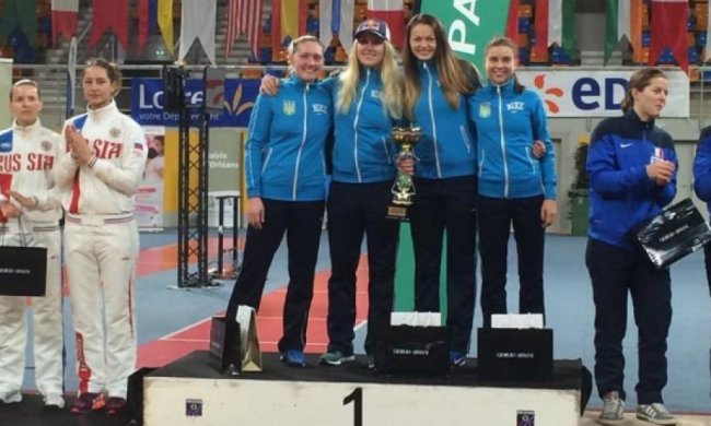 Украинские саблистки выиграли у России в финале этапа Кубка мира по фехтованию 