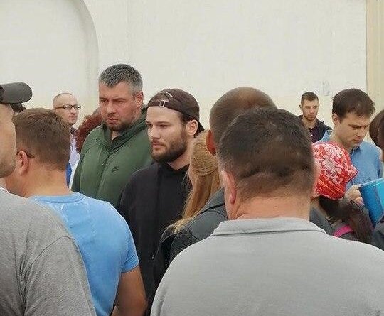 Макс Корж на протестах в Беларуси, фото из соцсетей