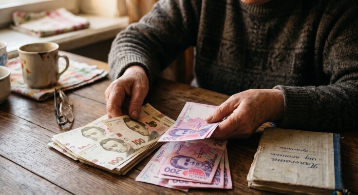 пенсіонер гривні літні люди