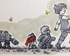 Художник намалював Star Wars в стилі Вінні Пуха (фото)