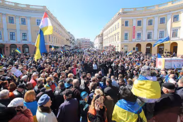 В Одесі на честь загиблих тривають мітинги