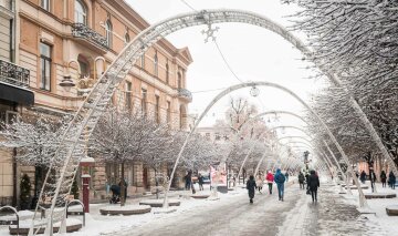 Сніг у Франківську, фото "Галка"