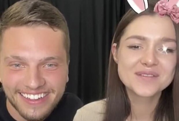 Юлия "Зайка" и парень, скриншот: TikTok