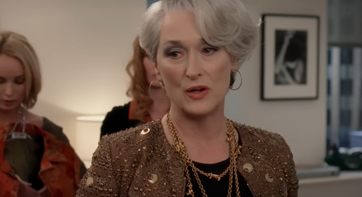 Мэрил Стрип, кадр из фильма "Дьявол носит Prada"