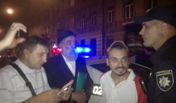 Голова єврейської громади напав на поліцейських у Львові  (фото)