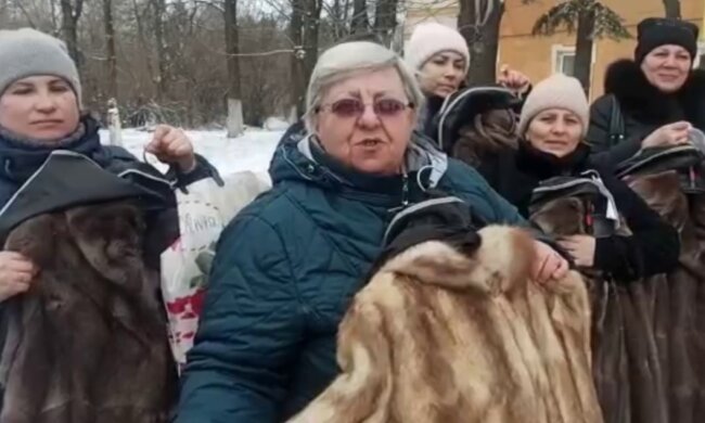 Жены оккупантов, скриншот из видео