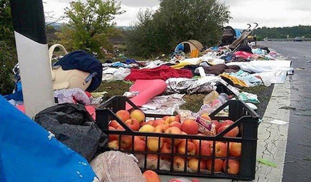 Біженці залишили у Будапешті гори сміття (фото)
