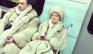 "Найстильніші" москвичі їздять у метро (фото)