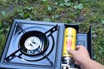 Газовий туристичний пальник, скріншот з відео
