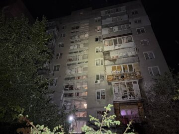 Пожежа після удару дрона по Одесі