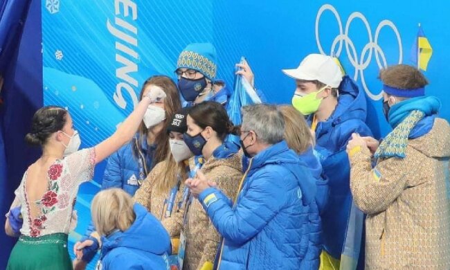 Українські спортсмени на Олімпіаді в Пекіні, фото: Facebook
