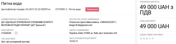 Закупівлі ВРУ, їдальня - скріншот