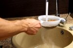 Промивання гречаної крупи, скринінг