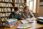 шкільна бібліотека книги полиці Україна