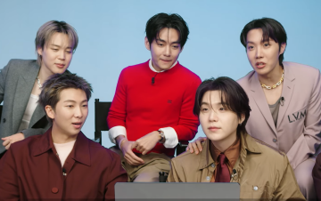 BTS, кадр з інтерв'ю