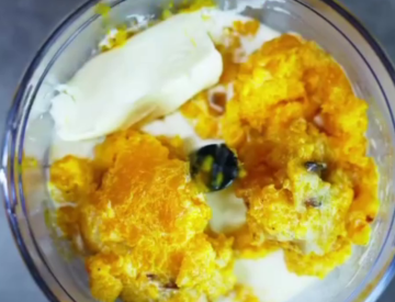 Паста в тыквенном соусе, кадр с видео