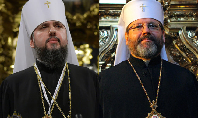 Блаженніший Святослав привітав Блаженнішого Епіфанія