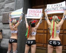 Трое на одну: в Киеве похитили активистку Femen 