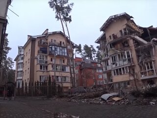 Зруйнований Ірпінь, фото: YouTube