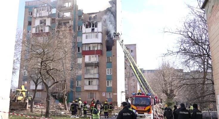 Последствия атаки рф. Фото: скрин youtube