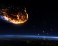 NASA показало падіння гігантського метеорита