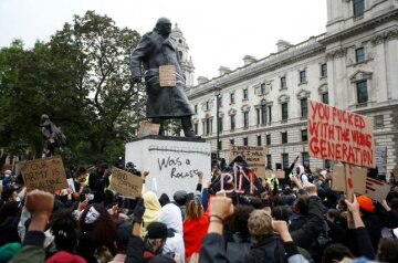 Протесты в Лондоне, фото: telegraph.co.uk