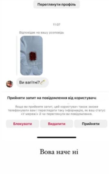 Stories Каті Полтавської, скріншот: Instagram