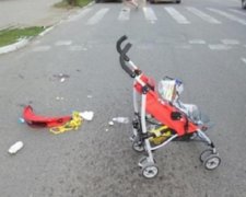 Столичний водій на «зебрі» збив жінку з дитиною