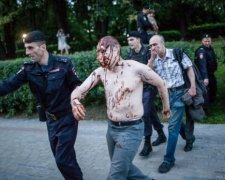 У Москві на «Марші ватників» затримали «Путіна» (фото, відео)