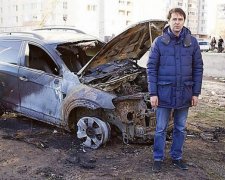 В Одесской области сожгли автомобиль депутата (фото,видео)
