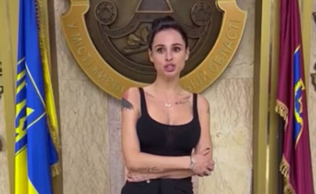 Чернецкая в СБУ, кадр из видео